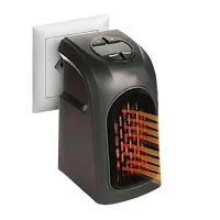 Electric Handy Room Heater with Button Controls Fan Room Heater (Black) PACK OF 1-thumb2