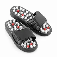 Acupressure and Magnetic Therapy Paduka Slippers for Full Body Blood Circulation(PACK OF 1)-thumb1