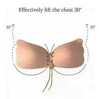 Butterfly Bra Push Ups | Silicone Sticky Bra Backless(Pack of 1)-thumb2