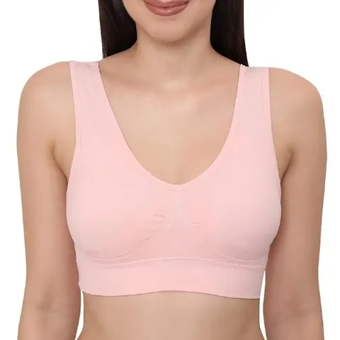 Women Non Padded Non-Wired Air Sports Bra Multipack (1 &amp; 3)