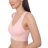 Air Bra for Women, Sports Bra, Cotton Bra Full Coverage, Non-Padded,(pack of 1) PINK-thumb1