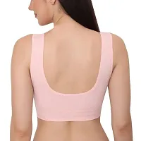 Air Bra for Women, Sports Bra, Cotton Bra Full Coverage, Non-Padded,(pack of 1) PINK-thumb3