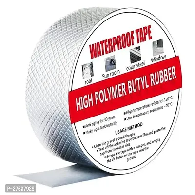 Aluminium  Foil Tape Waterproof Adhesive Tape for Surface Crack, Pipe Repair(PACK OF 1)silver-thumb0