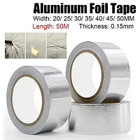 Aluminium  Foil Tape Waterproof Adhesive Tape for Surface Crack, Pipe Repair(PACK OF 1)silver-thumb3