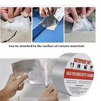 Aluminium  Foil Tape Waterproof Adhesive Tape for Surface Crack, Pipe Repair(PACK OF 1)silver-thumb1