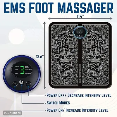 Pain Relief Wireless Electric Foot Massage Machine, Rechargeable