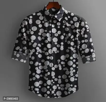 Reliable Black Cotton Full Sleeve Casual Shirts For Men