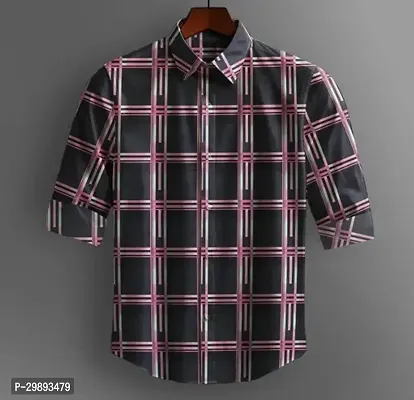 Reliable Black Cotton Full Sleeve Casual Shirts For Men-thumb0