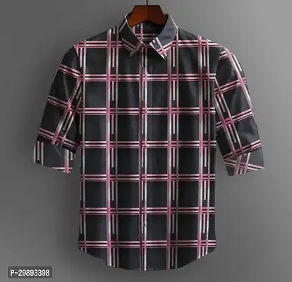 Reliable Black Cotton Full Sleeve Casual Shirts For Men