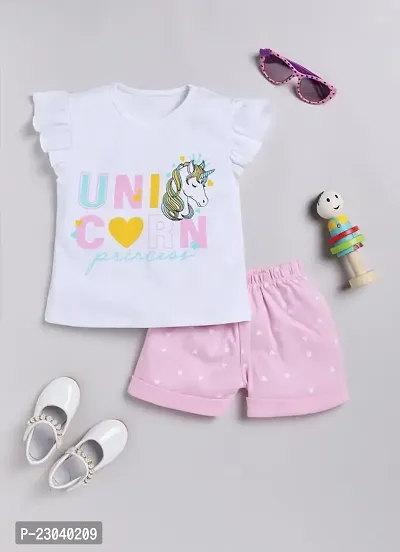 Classic Cotton Printed Clothing Set for Kids Girls-thumb0