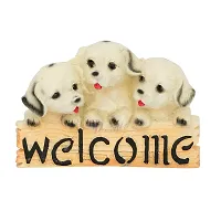 Welcome Dog Statue Showpiece - for Living Room Drawing Room- Home Decor - Birthday Gifts -Gifts-thumb1