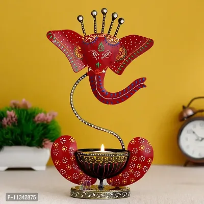 Discount ARA Lord Ganesha Tealight Holder/ Candle Holder/ Diwali Gift Item / Diwali Decoration Items for Home Decor / Home Decorative Items-thumb0