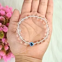 Keshavv Crystalss Evil Eye Bracelet Citrine Rose Quartz, Tiger Eye, Lava, Onyx, Quartz, Amethyst Bracelet Crystal Stone Reiki Healing Bracelets-thumb4