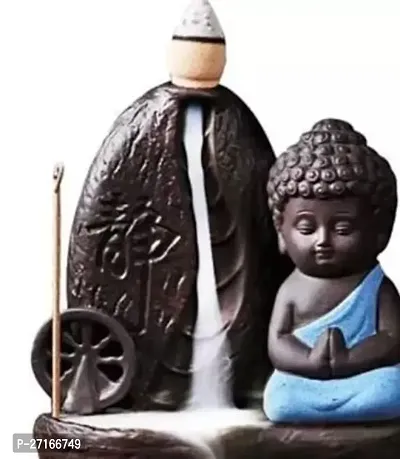 Stylish Smoke Fog Fountain Buddha | Smoke Waterfall For Homes I Blue Chakra-thumb0