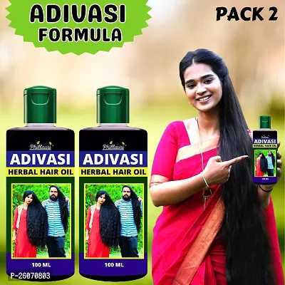 Phillauri Adivasi Natural Made Powerful Effective Jadibutiya Hair Oil-100Ml-Pack Of 2-thumb0