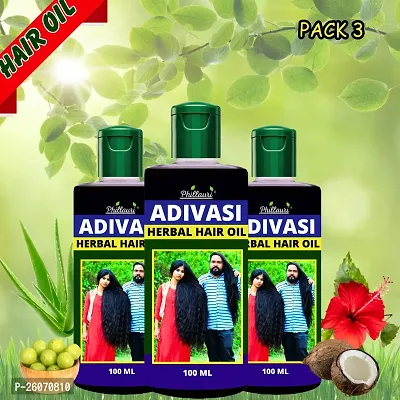 Phillauri Adivasi Regrowth And Anti Hair Fall Hair Oil-100Ml-Pk3