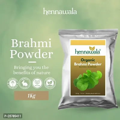 Hennawala Organic Brahmi Powder For Hair 1 Kg