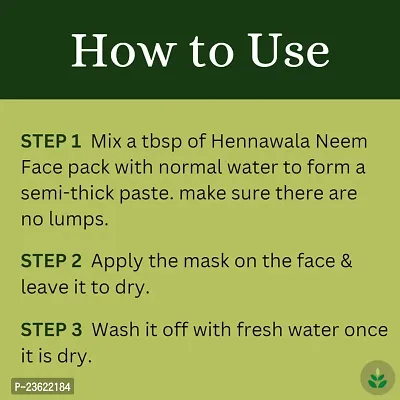 Hennawala Organic Neem Powder For Face Care 200g-thumb3