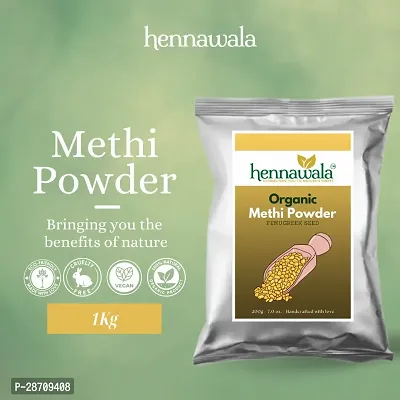 Hennawala Organic Methi Powder for Hair(fenugreek)1 Kg