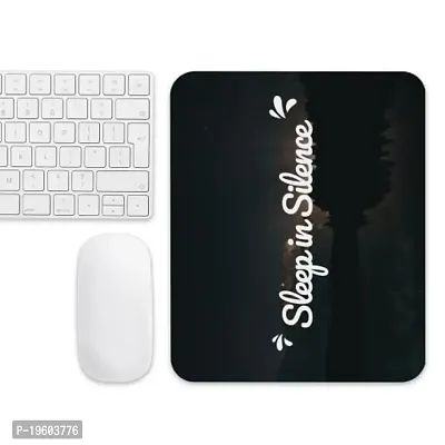 Pixeltint Sleep in Silence Printed Anti-Skid Mouse Pad for Laptops and Computers-thumb4