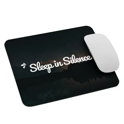Pixeltint Sleep in Silence Printed Anti-Skid Mouse Pad for Laptops and Computers