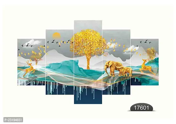 Beautiful Unframed Wall Painting For Wall Decor Set Of 5, 75 X 43 CM