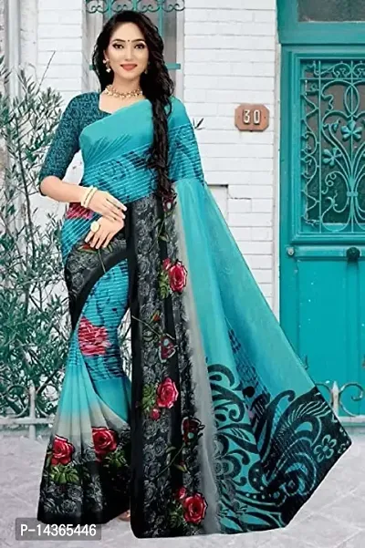 Grey Vichitra Silk Designer Printed Saree with Embroidered Blouse – Ooty  Indian Fashion