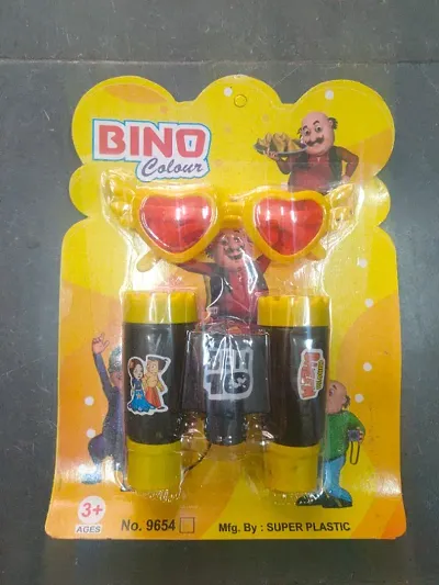 Kids Toys: Binocular, Tractor, Ball, Jenga and Bubble Gun