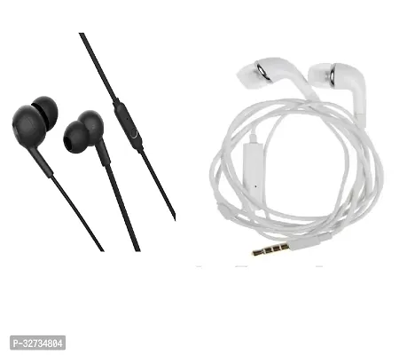 Stylish In-ear Wired - 3.5 MM Single Pin Headphones Pack Of 2-thumb0