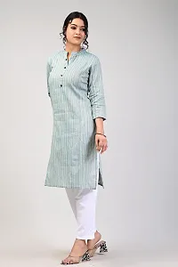 Rakshita Fashions Women's Cotton Grey Solid Straight Kurta (XXX-Large)-thumb3
