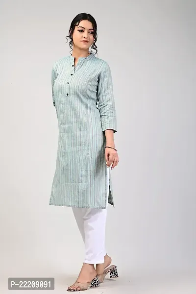 Rakshita Fashions Women's Cotton Grey Solid Straight Kurta (XXX-Large)-thumb4