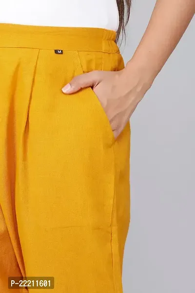 Rakshita Fashions Womens/Girls Regular Fit Casual Cotton Solid Trouser Pants(Pack of 2) (X-Large, Black-Gold)-thumb2
