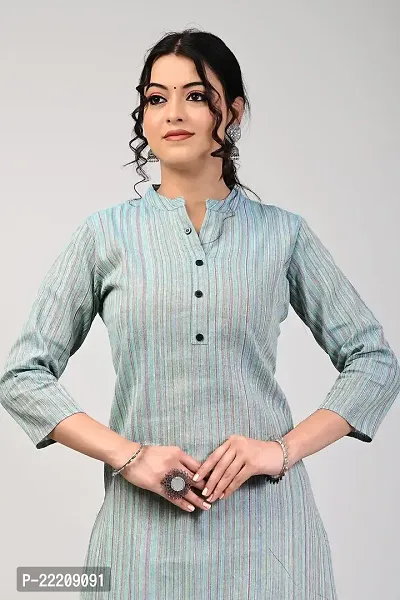Rakshita Fashions Women's Cotton Grey Solid Straight Kurta (XXX-Large)-thumb3