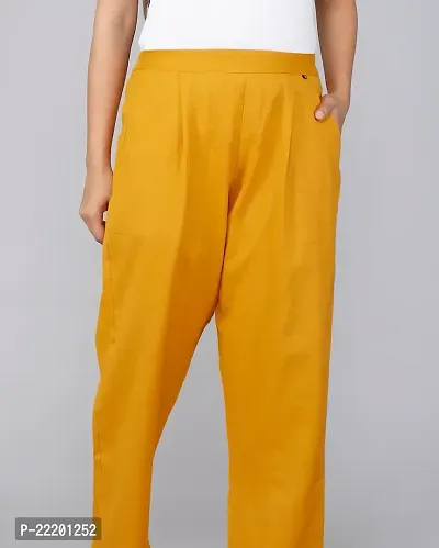 RAKSHITAFASHIONS Womens/Girls Regular Fit Casual Cotton Trouser Pants-thumb5