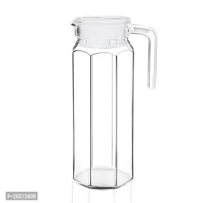 Glass Jug Pitcher With Lid Iced Tea Pitcher Water Jug 1000Ml, Pack Of 1-thumb0