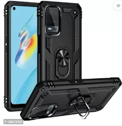 RUNICHA Back Cover for Oppo A54Black Shock Proof Pack of 1