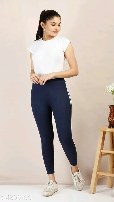 Solid Casual Wear Tights for Women