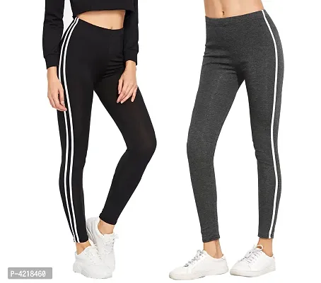 Women's Ankle Length Tight Stretched Jegging Combo Pack of 2