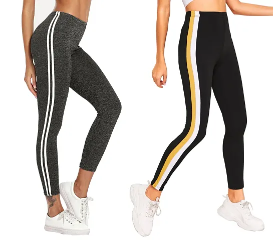 Buy Womens And Girls Cotton Elastic Waistband Regular Jeggings Leggings  Tight Pant Gym Jeggings Free Jeggings Treggings Jeggings (Pack Of 2) Online  In India At Discounted Prices