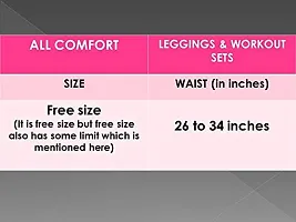 Comfy Solid Cotton Rib Active Wear Yoga Pant For Women (Pack Of 2)-thumb2