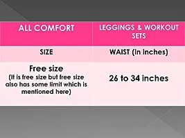 Comfy Solid And Camoflauge Cotton Rib Active Wear Yoga Pant For Women (Pack Of 2)-thumb2