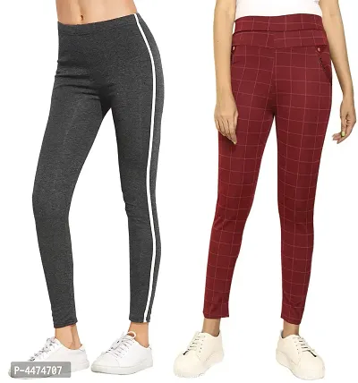 Women Yoga Organic Cotton Leggings - Burgundy