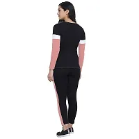 Elegant Cotton Lycra Blend Stretchable Top with Jeggings For Women-thumb1