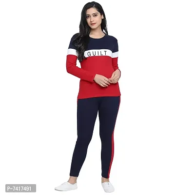 Elegant Cotton Lycra Blend Stretchable Top with Jeggings For Women-thumb0