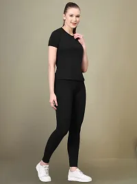 Womens Dailywear Active Wear Top Bottom Suits Track Suit-thumb3