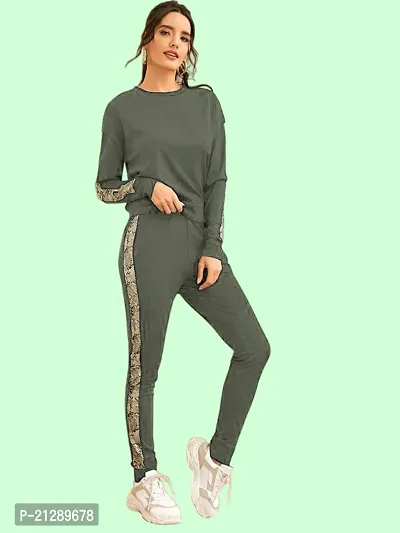 Elite  Cotton Blend  Tracksuit For Women-thumb0