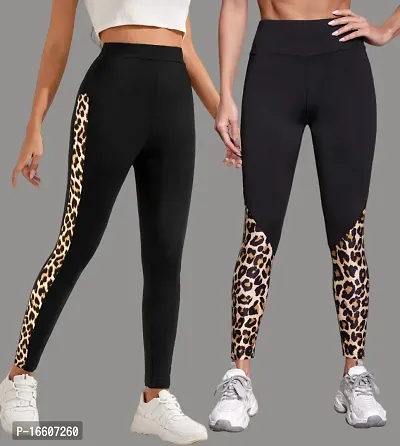 Stylish Fancy Poly Lycra Jeggings For Women Pack Of 2