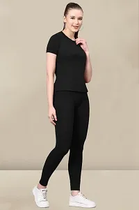 Womens Dailywear Active Wear Top Bottom Suits Track Suit-thumb3