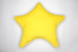 Yellow Star Shape Soft Pillow Smiley Face Cushion-thumb1