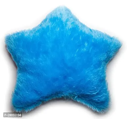 Wondershala Blue Soft Fur Star Toy for Kids , Baby Girls Cushion for Home Decor 40cm x 40cm